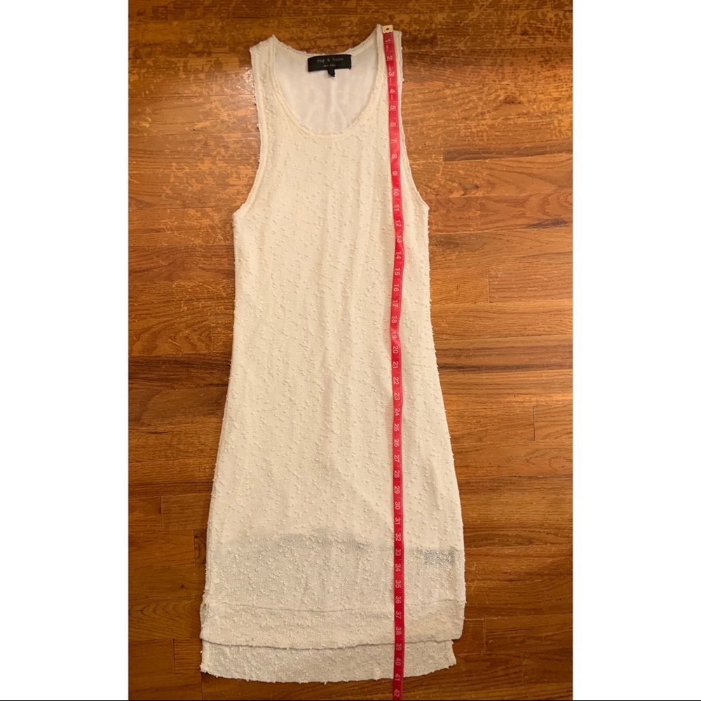 Rag & Bone Ivory White nubby textured tank dress. - Picture 12 of 12
